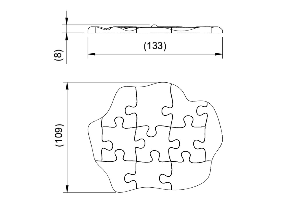 Wave Puzzle 3D Puzzle 11 pieces 3D print model_7
