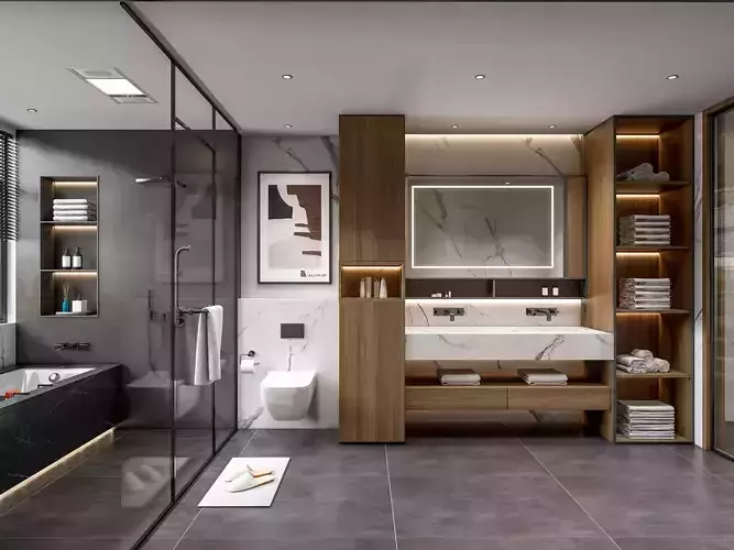 Bathroom 74 3D model