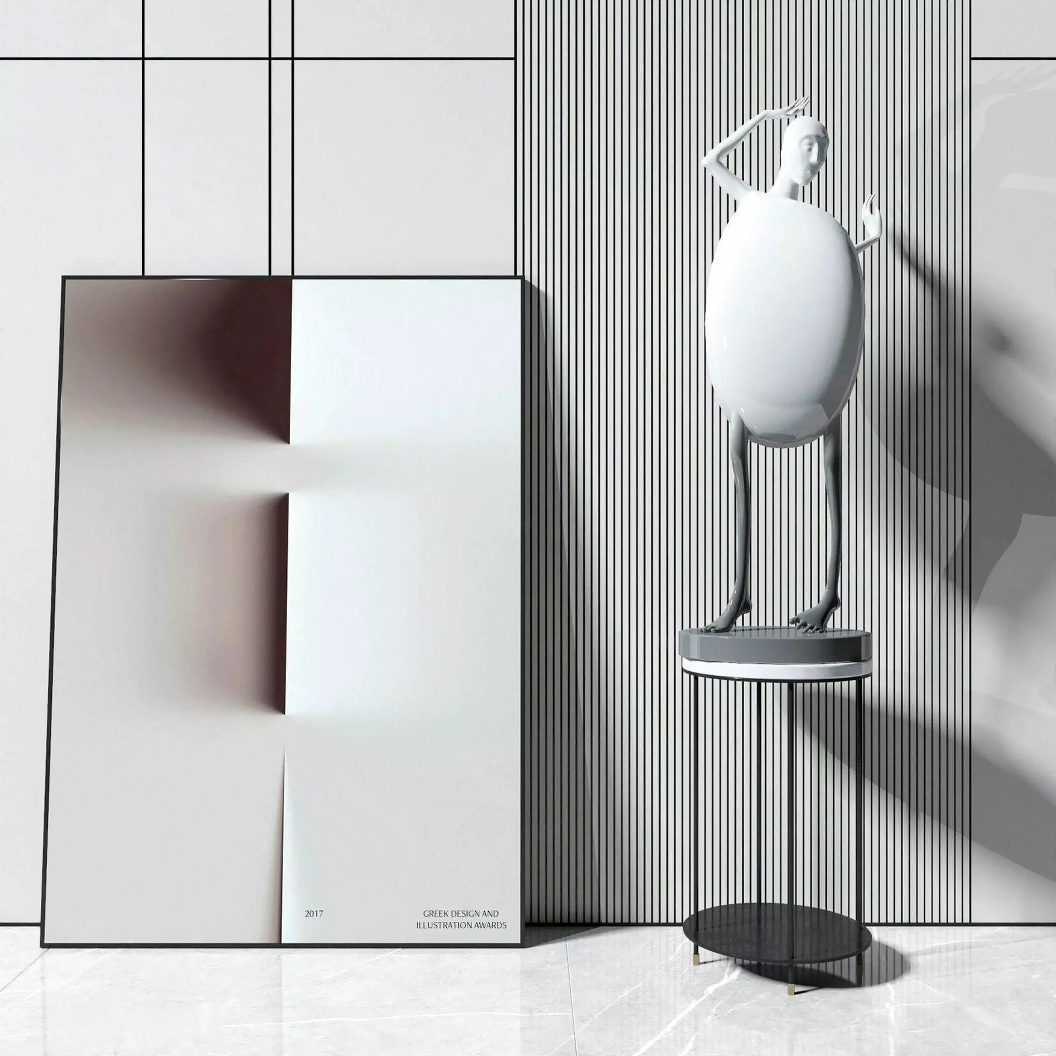 Sculpture s Modern 3D model_0