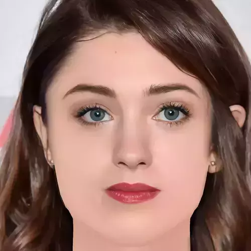 Natalia Dyer Head - No Hair - Low poly head for game Low-poly 3D model