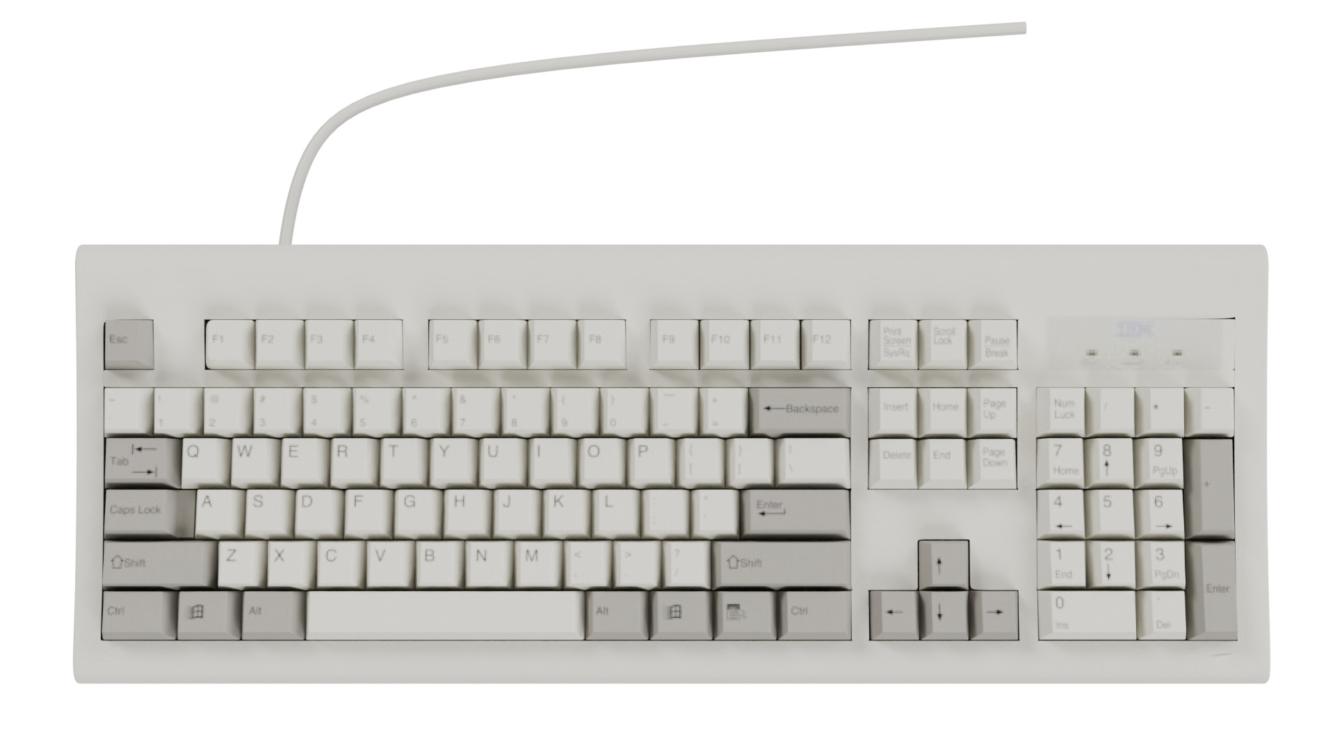 IBM Keyboard 3D model_8