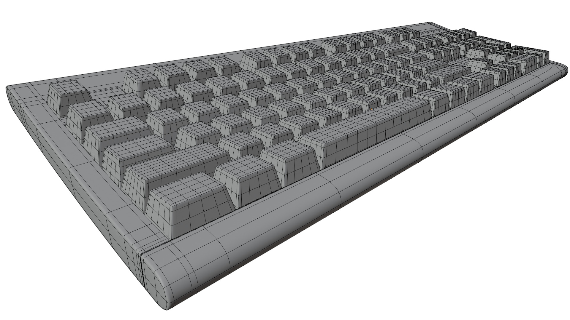 IBM Keyboard 3D model_9