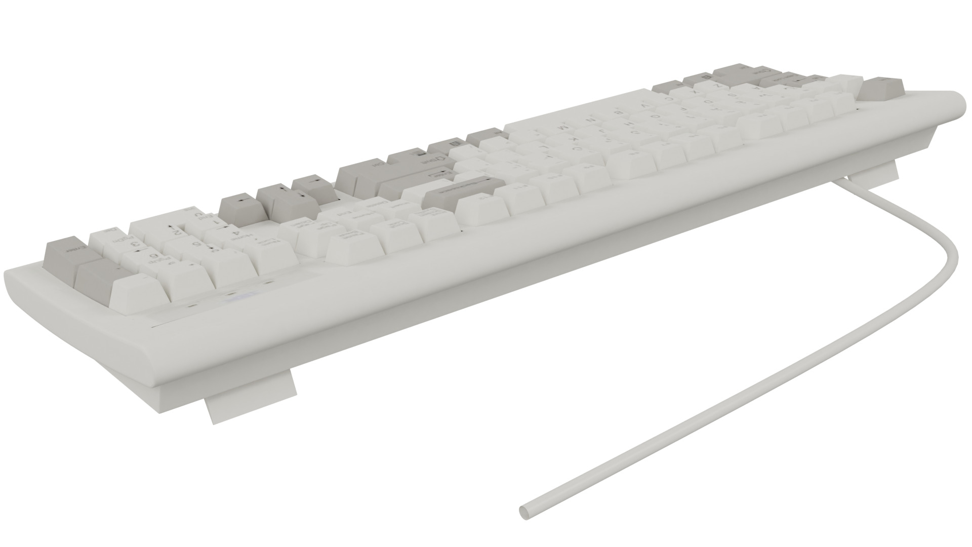 IBM Keyboard 3D model_4