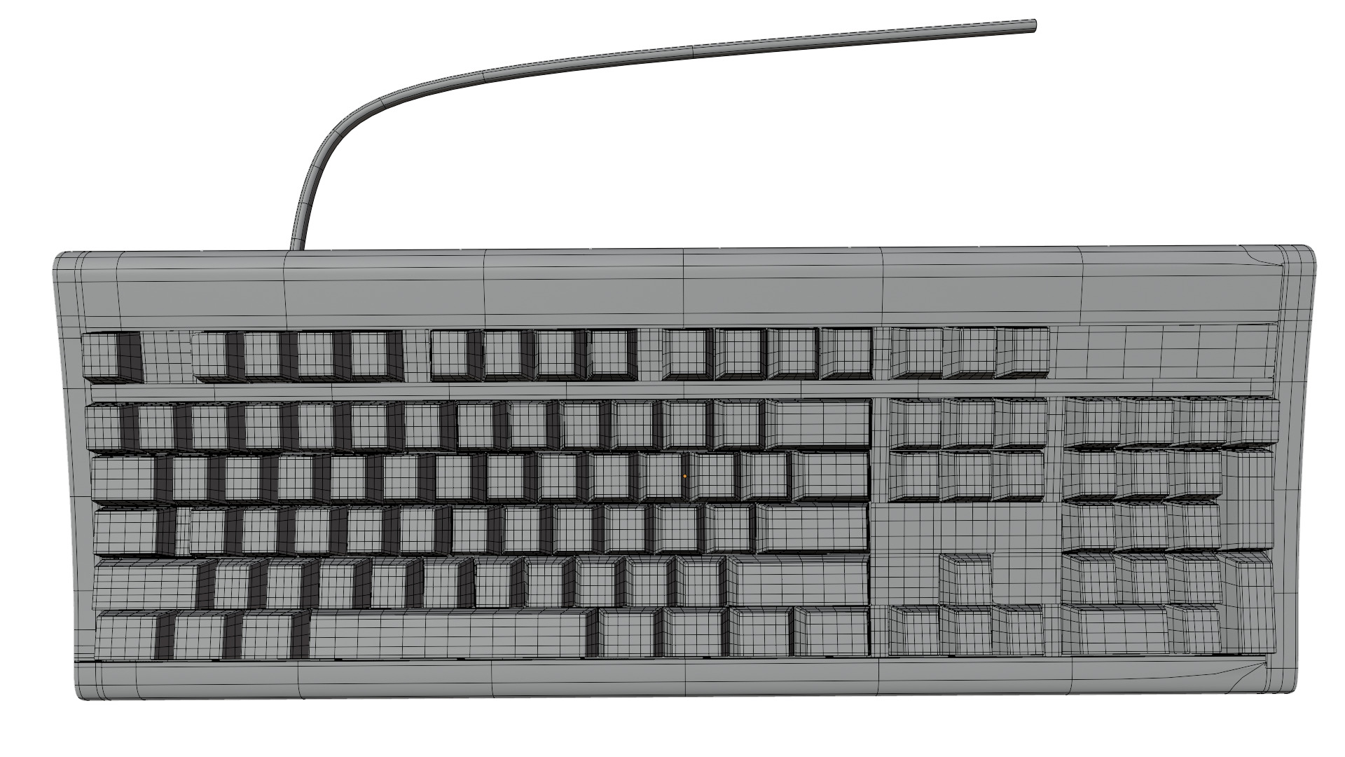 IBM Keyboard 3D model_16