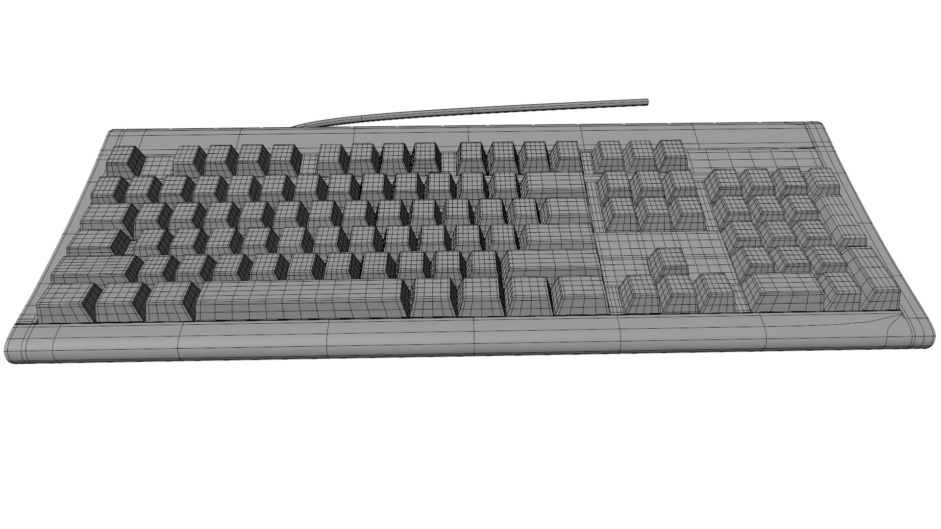 IBM Keyboard 3D model_10