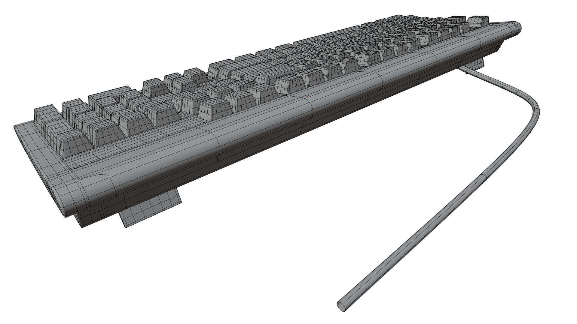 IBM Keyboard 3D model_12