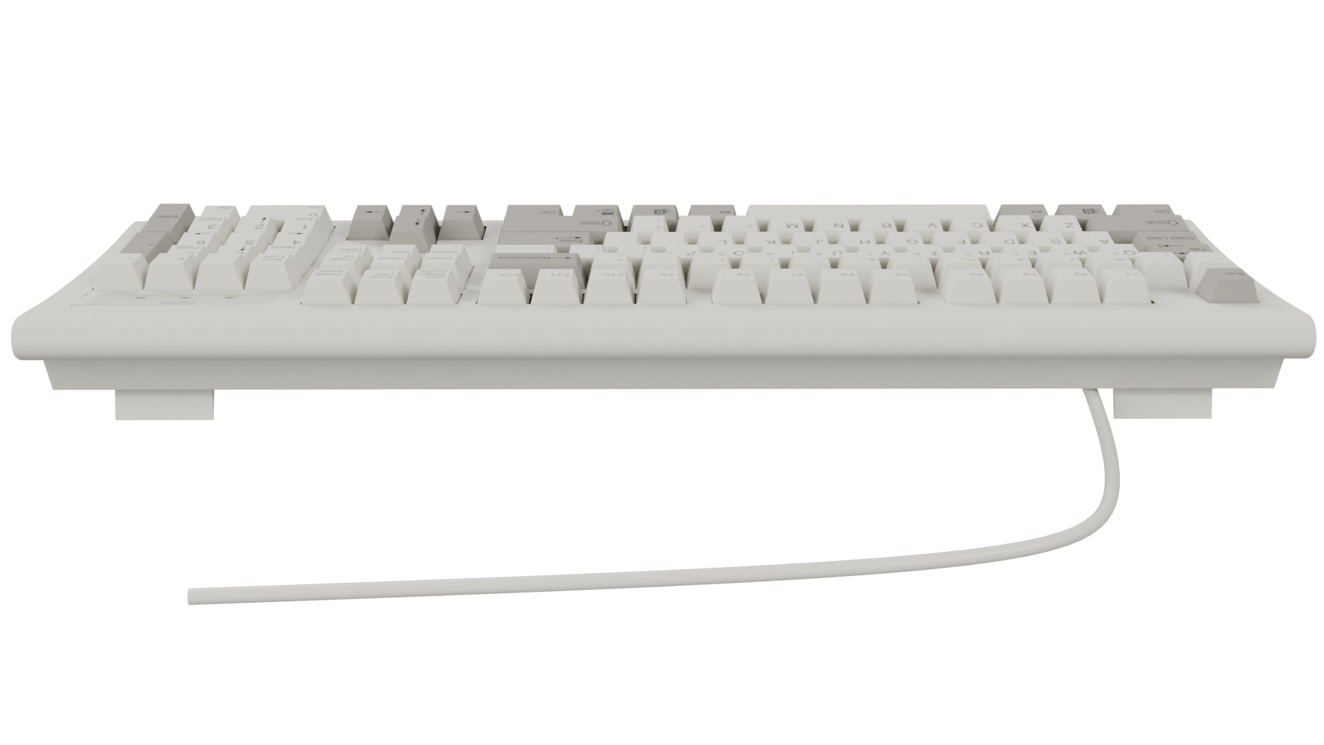 IBM Keyboard 3D model_5