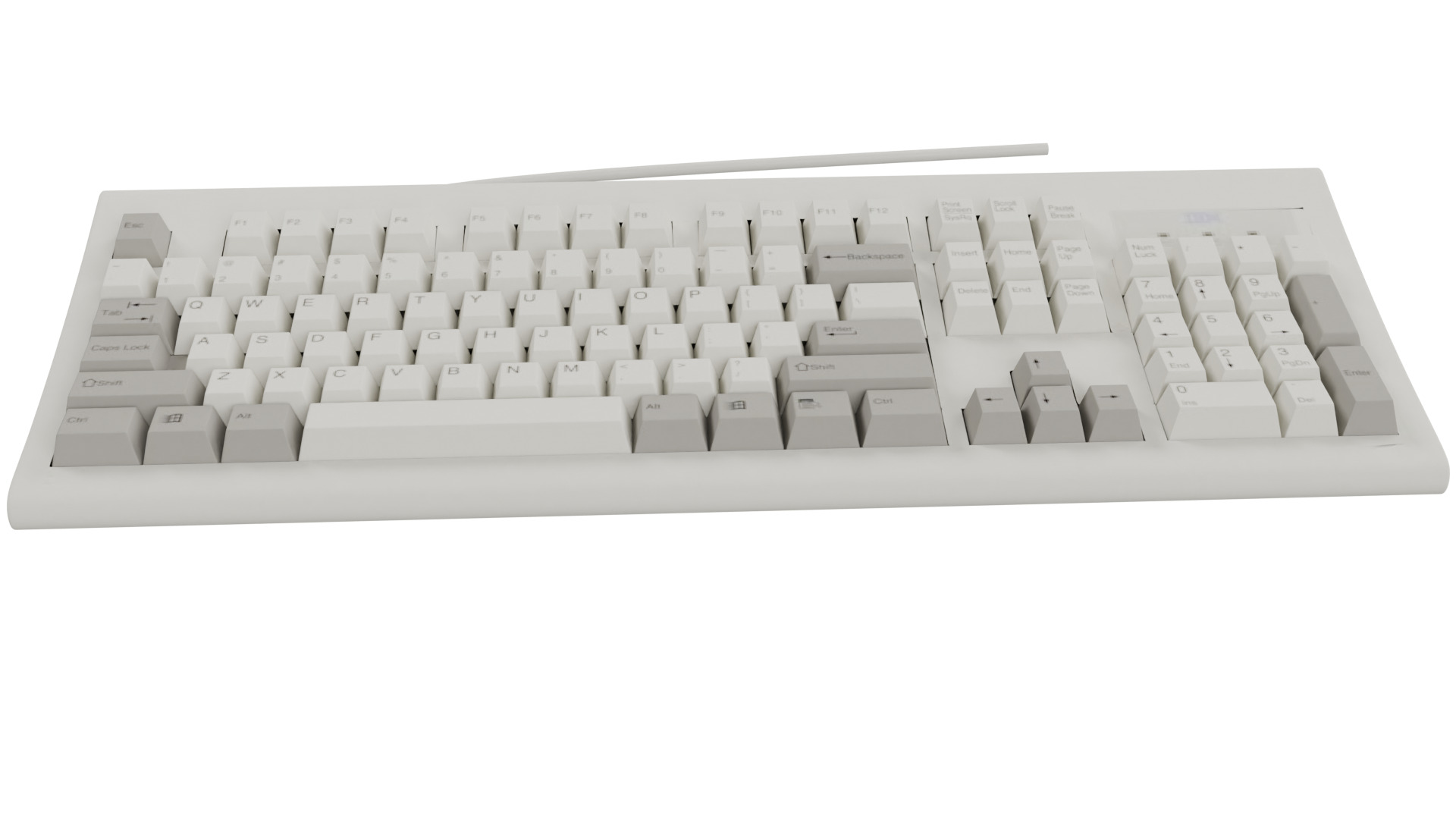 IBM Keyboard 3D model_1