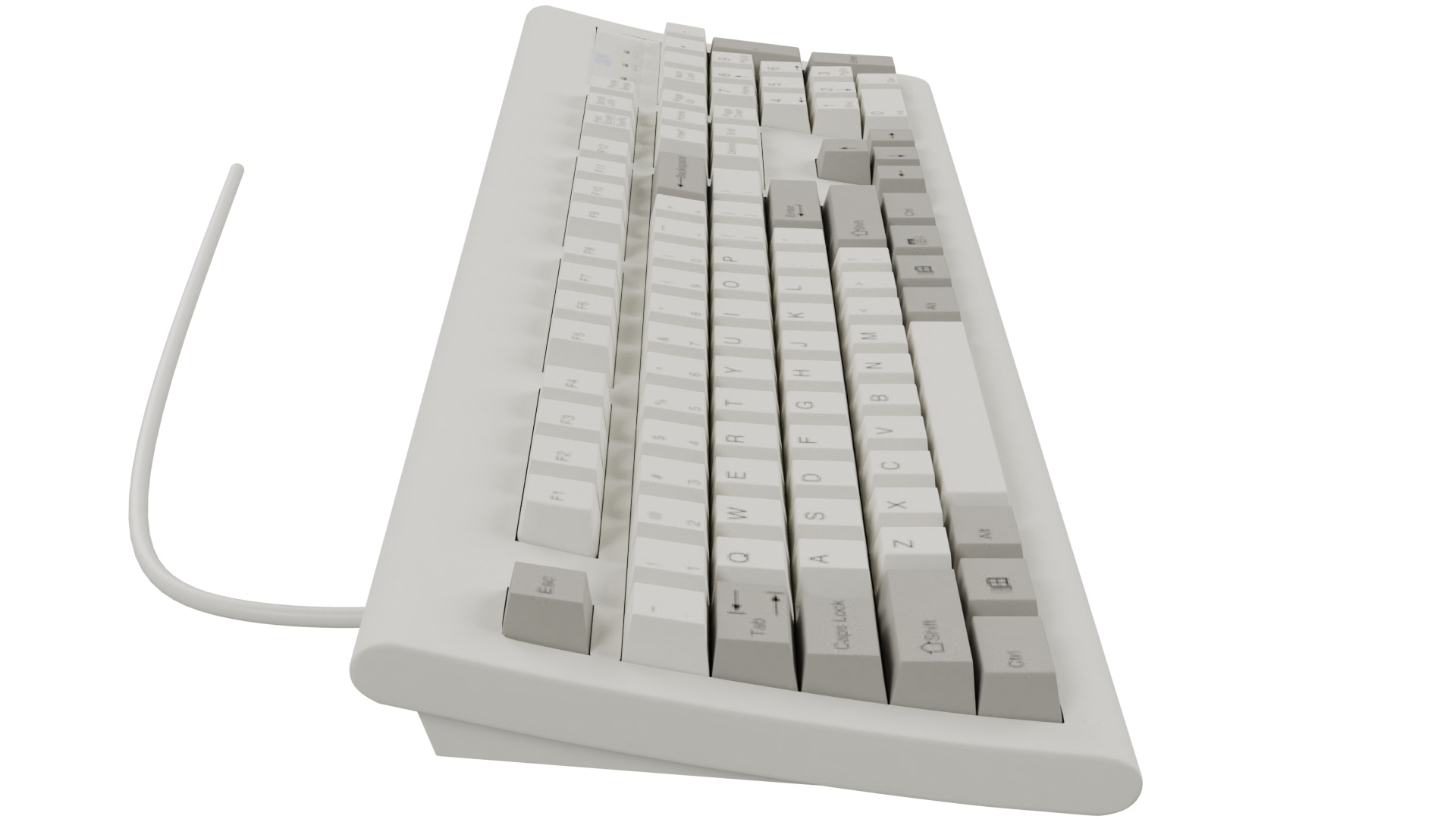 IBM Keyboard 3D model_7