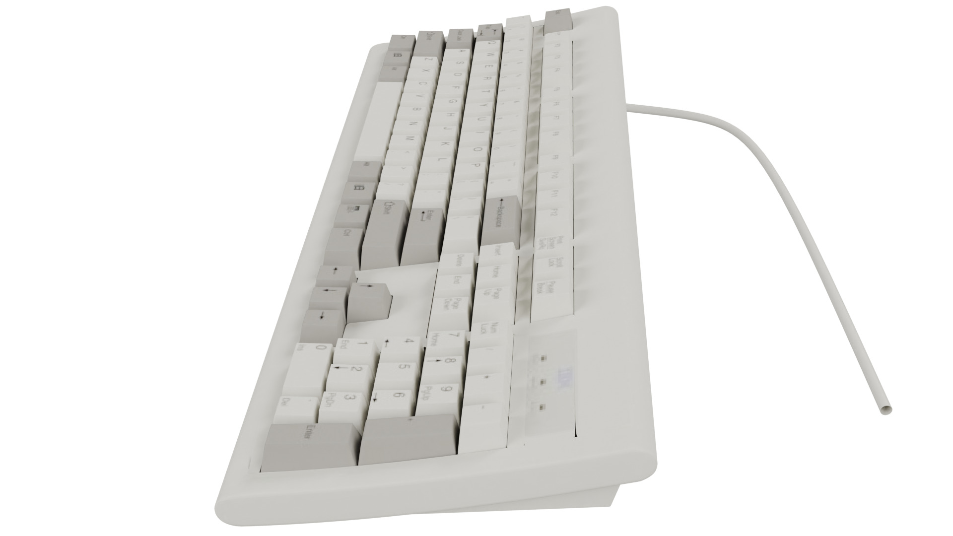 IBM Keyboard 3D model_3