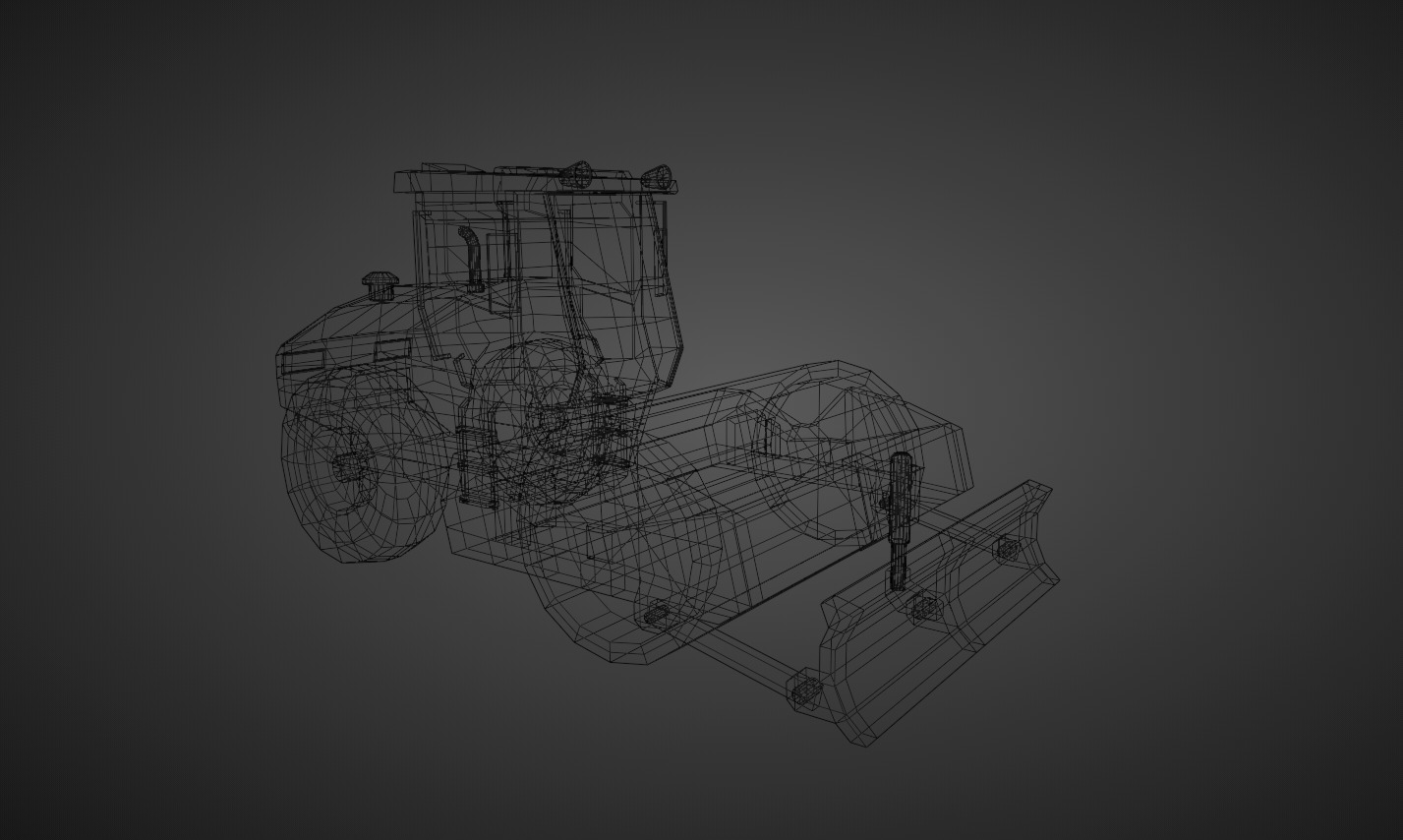 Vibratory Soil Compactor Heavy Vehicle Low-poly 3D model_7