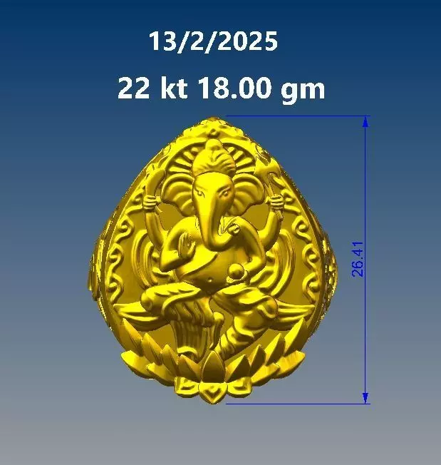 ganes ring 3D print model_0