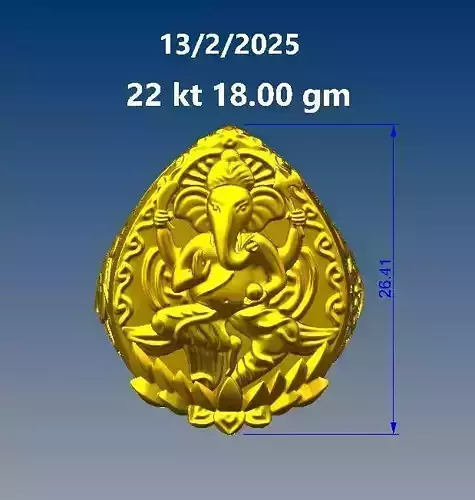 ganes ring 3D print model