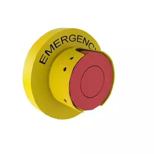 Emergency Button Low-poly 3D model