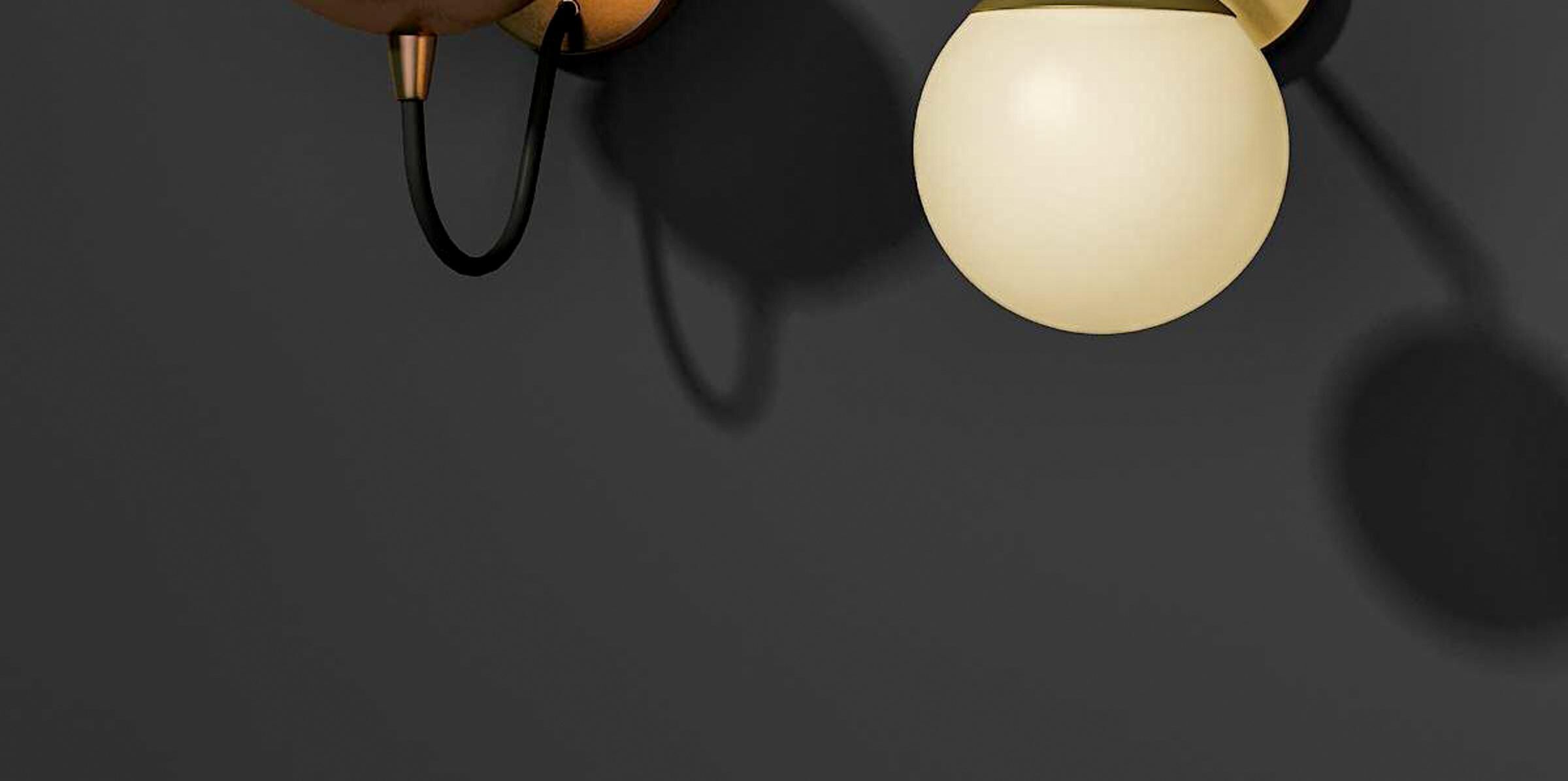 lamp wall metal Nordic 3D model_1