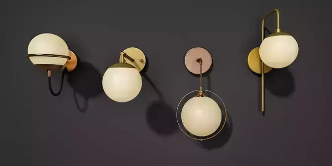 lamp wall metal Nordic