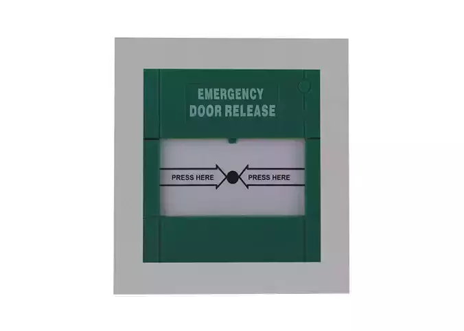 Emergency Signboard Low-poly 3D model