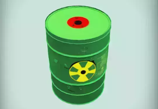 green toxic waste barrel2
