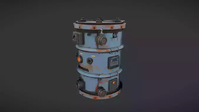 futuristic industrial barrel2