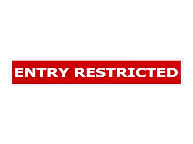Entry Restricted Sign Low-poly 3D model