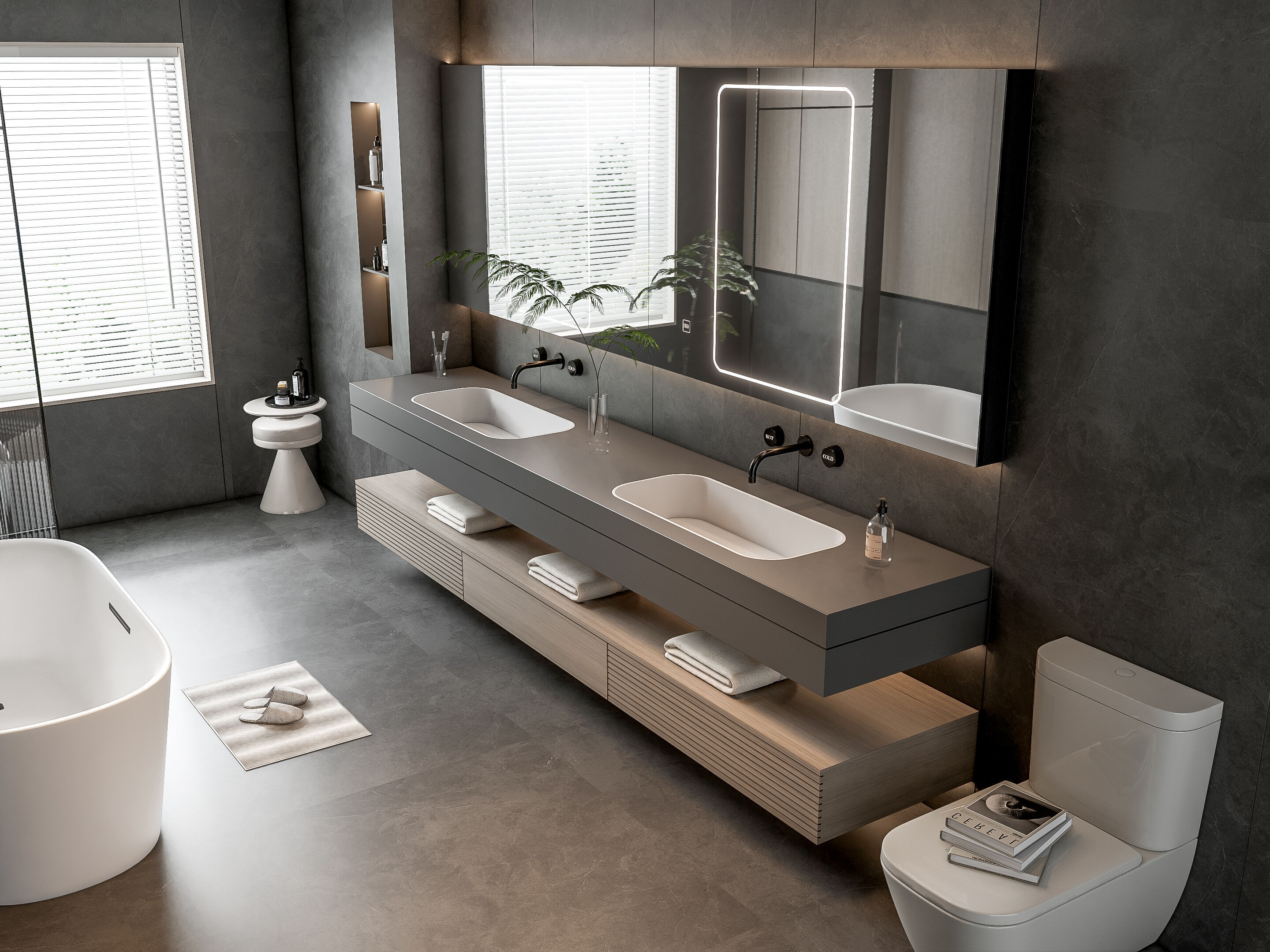 Bathroom 90 3D model_4