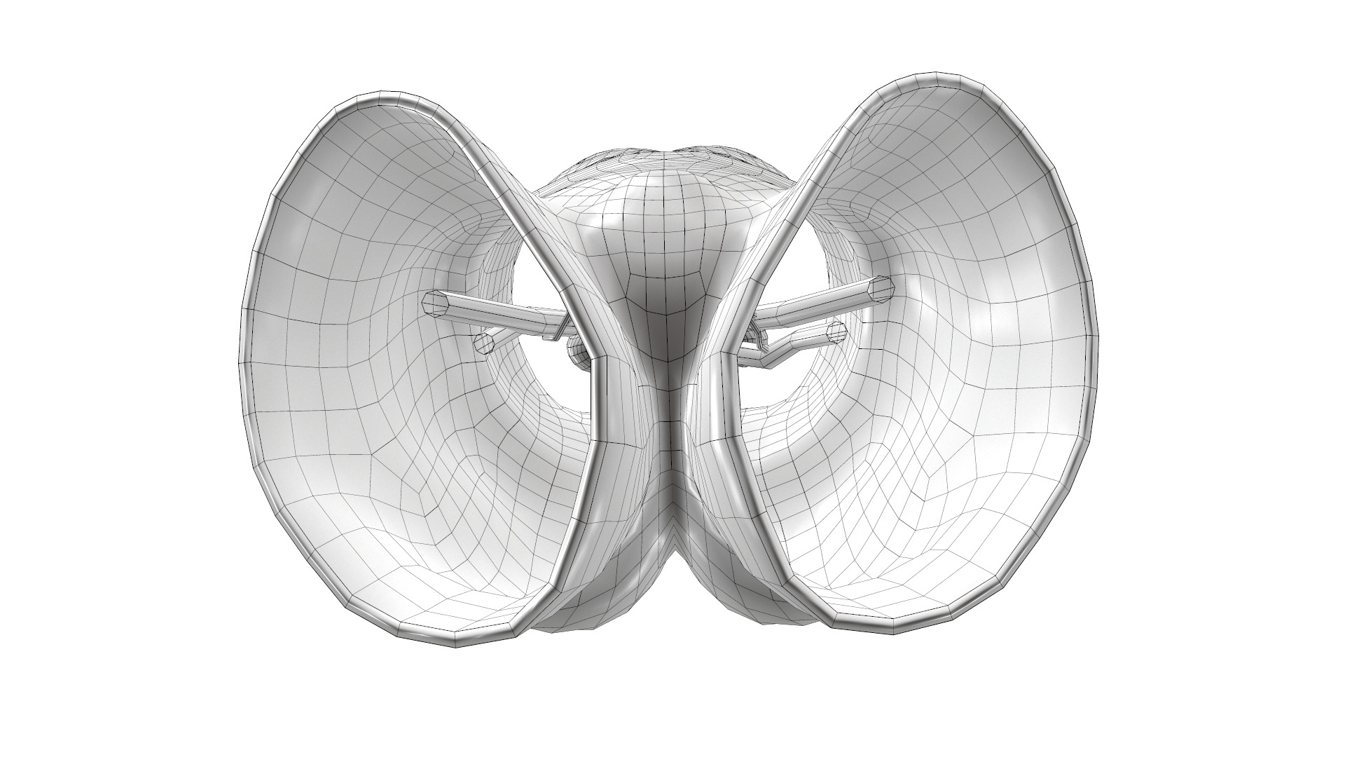 Urinary System Section Low-poly 3D model_8