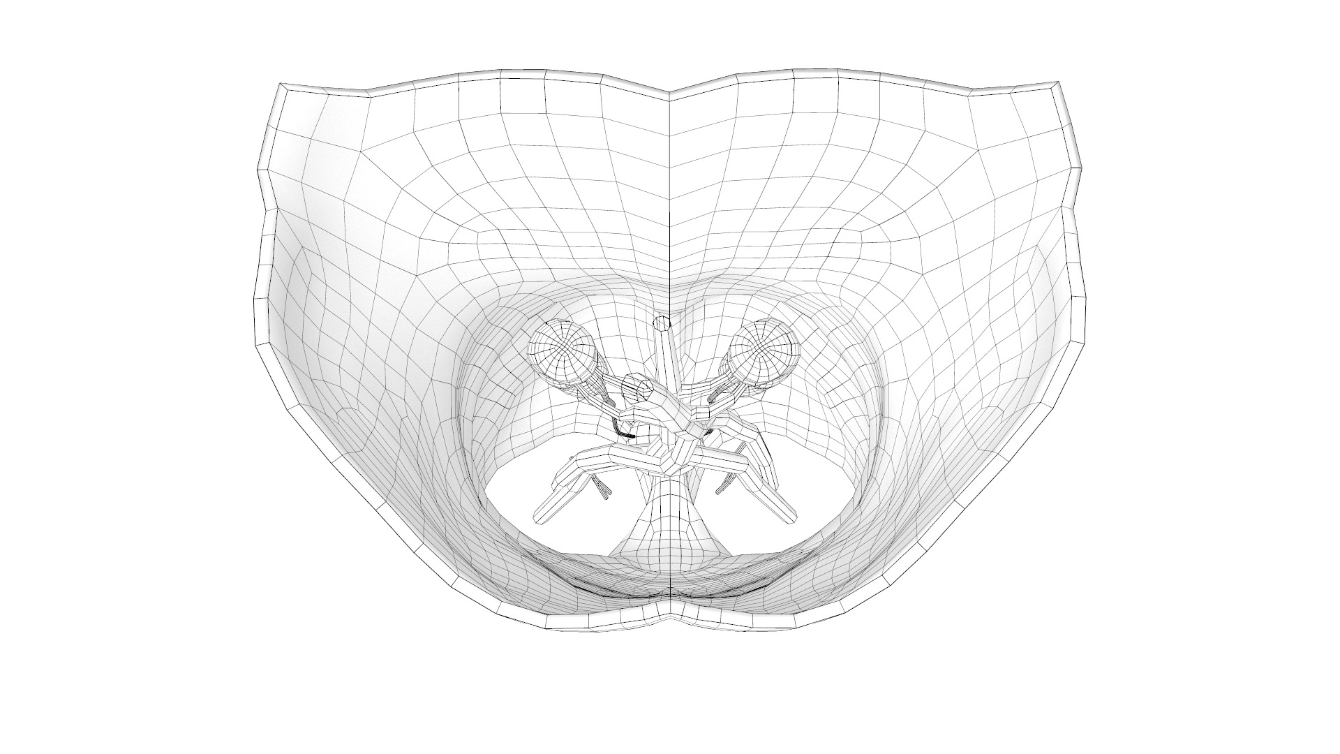 Urinary System Section Low-poly 3D model_9