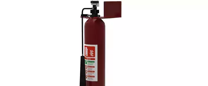 Fire Extinguisher Low-poly 3D model