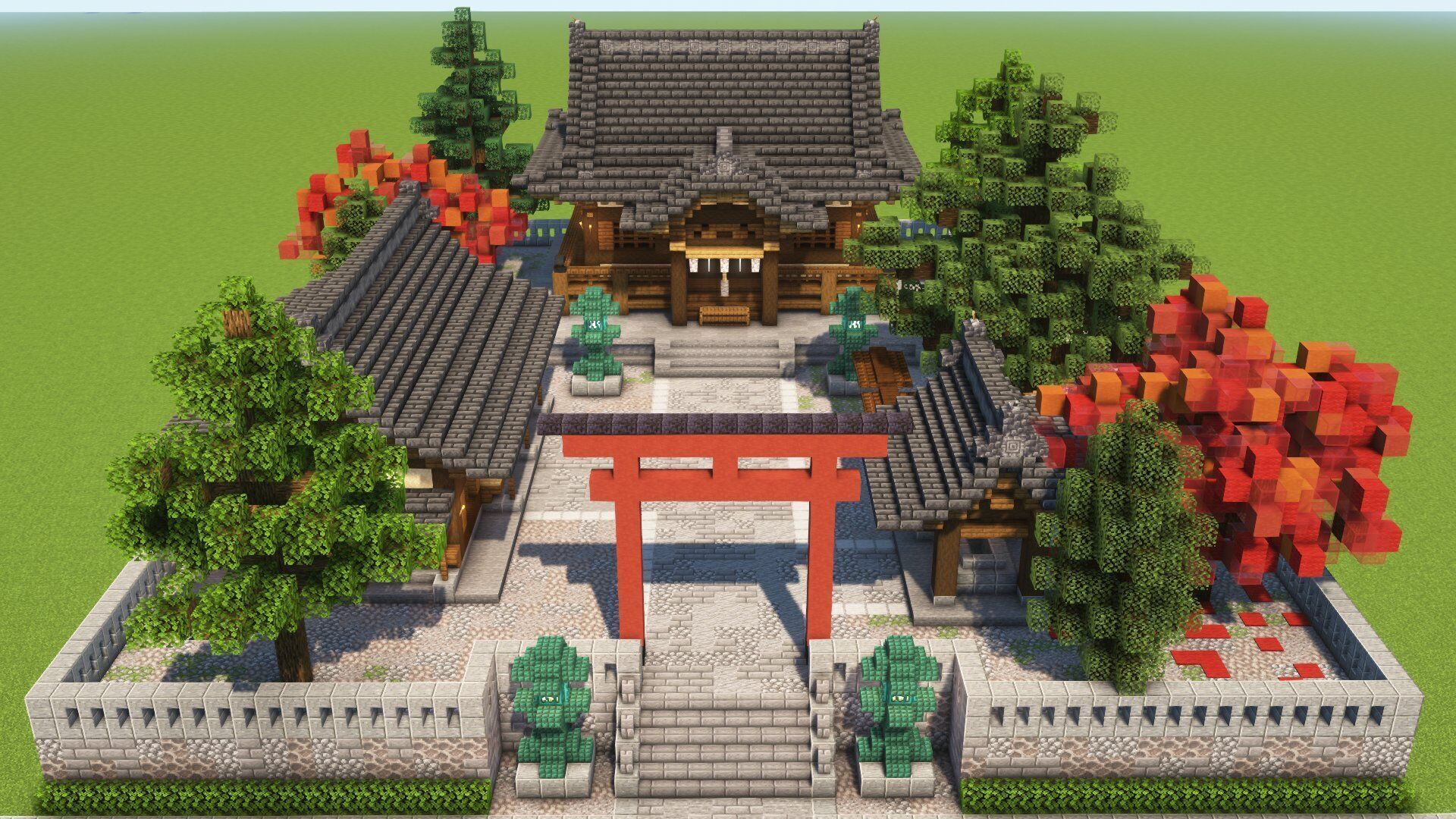 Japanese Shrine - 3D GLB FBX OBJ MODEL Low-poly 3D model_1