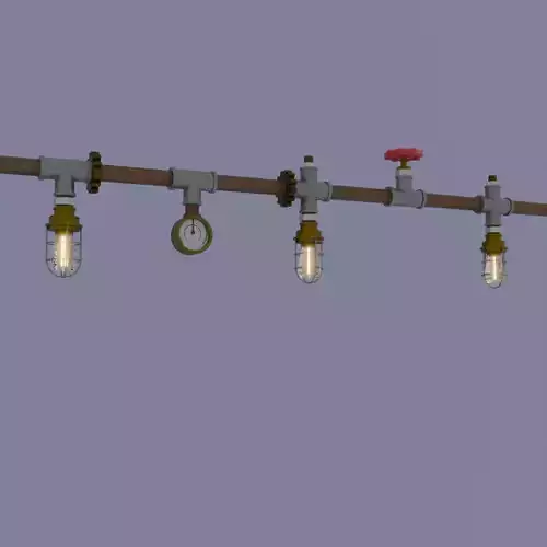 Steampunk-style light garland creation set