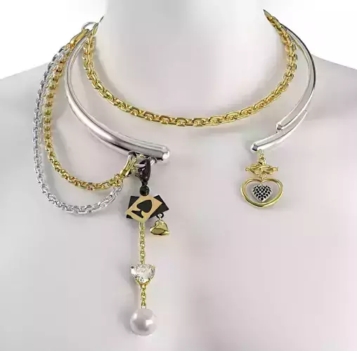 Necklace exclusive 2 3D print model