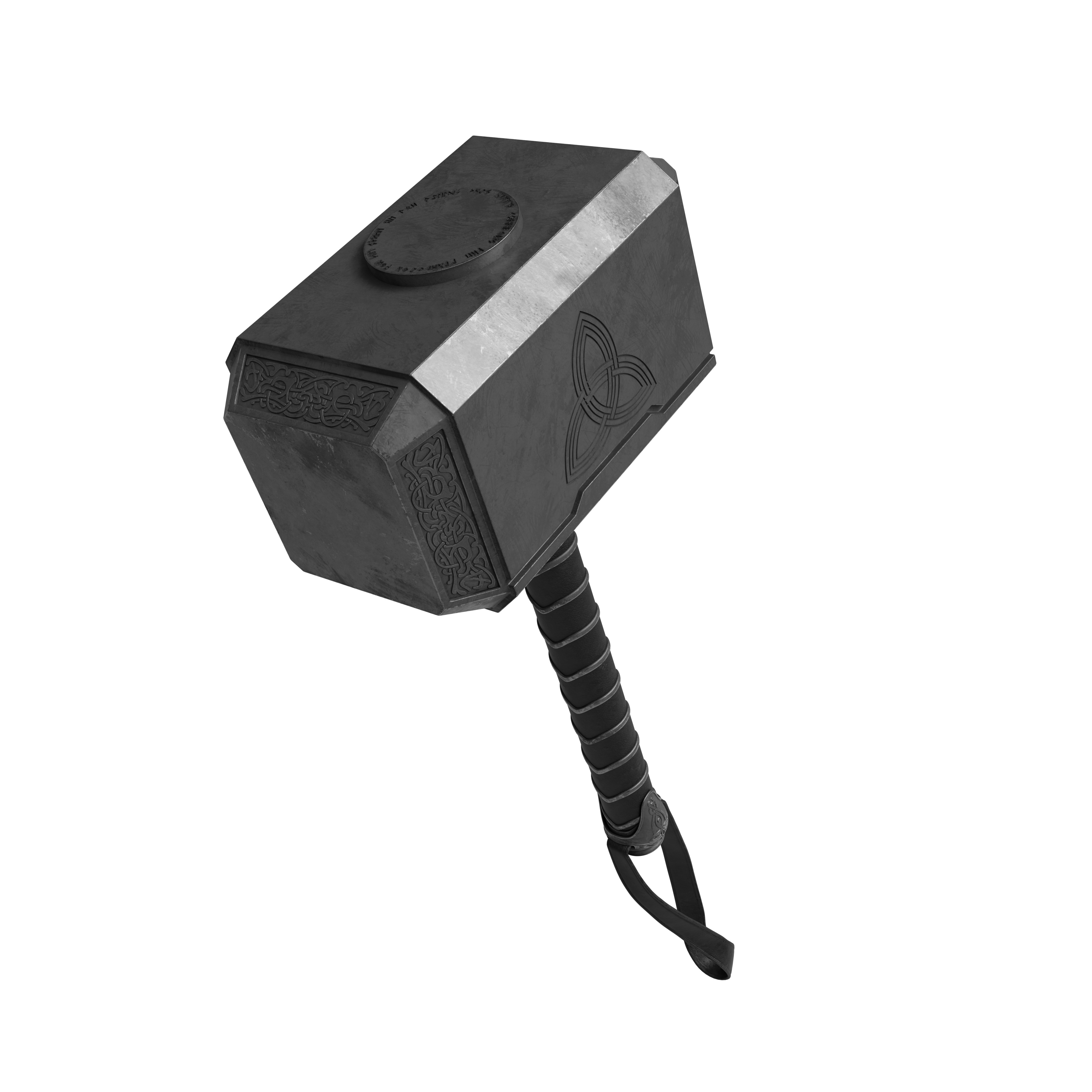 Mjolnir Hammer 3D model_3