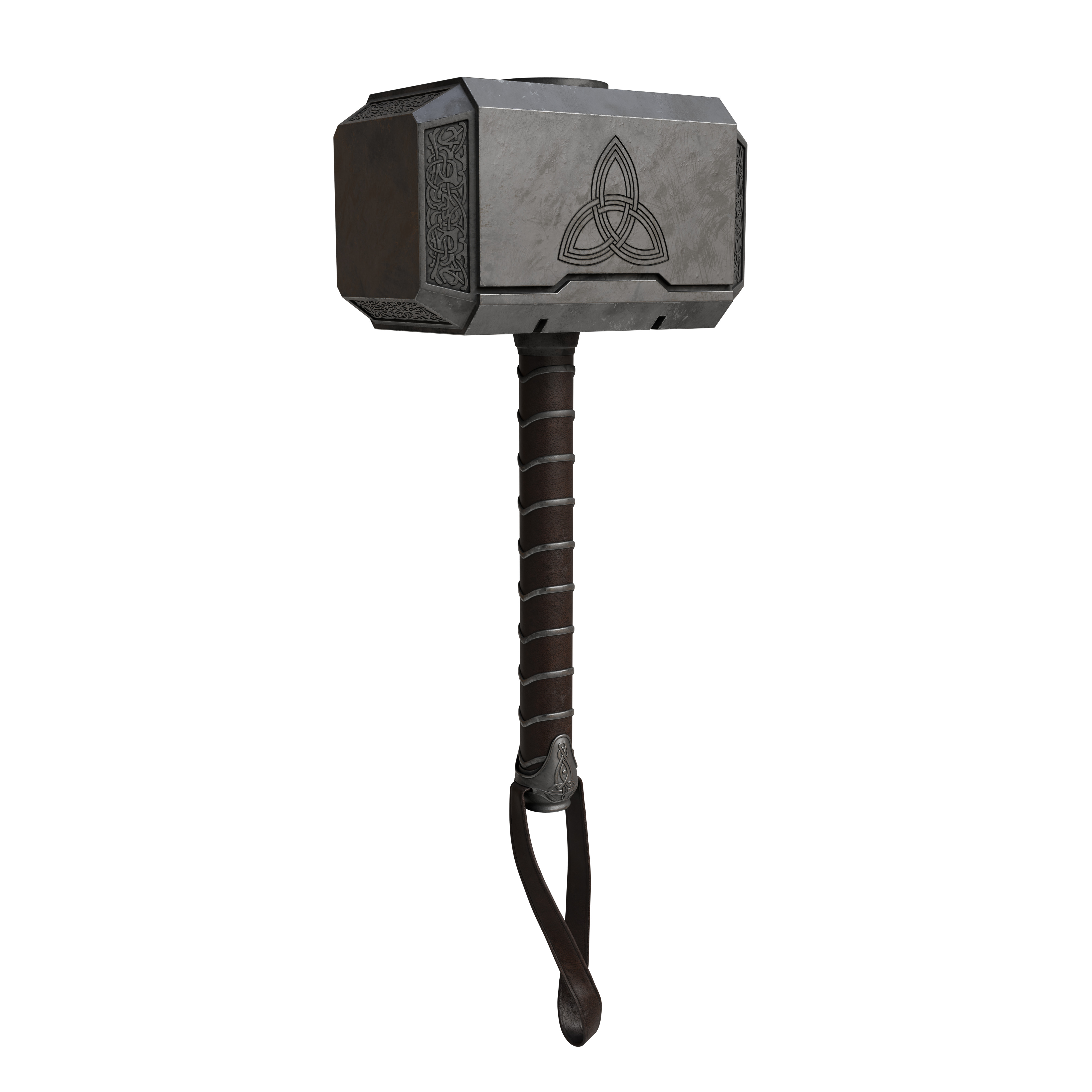 Mjolnir Hammer 3D model_2