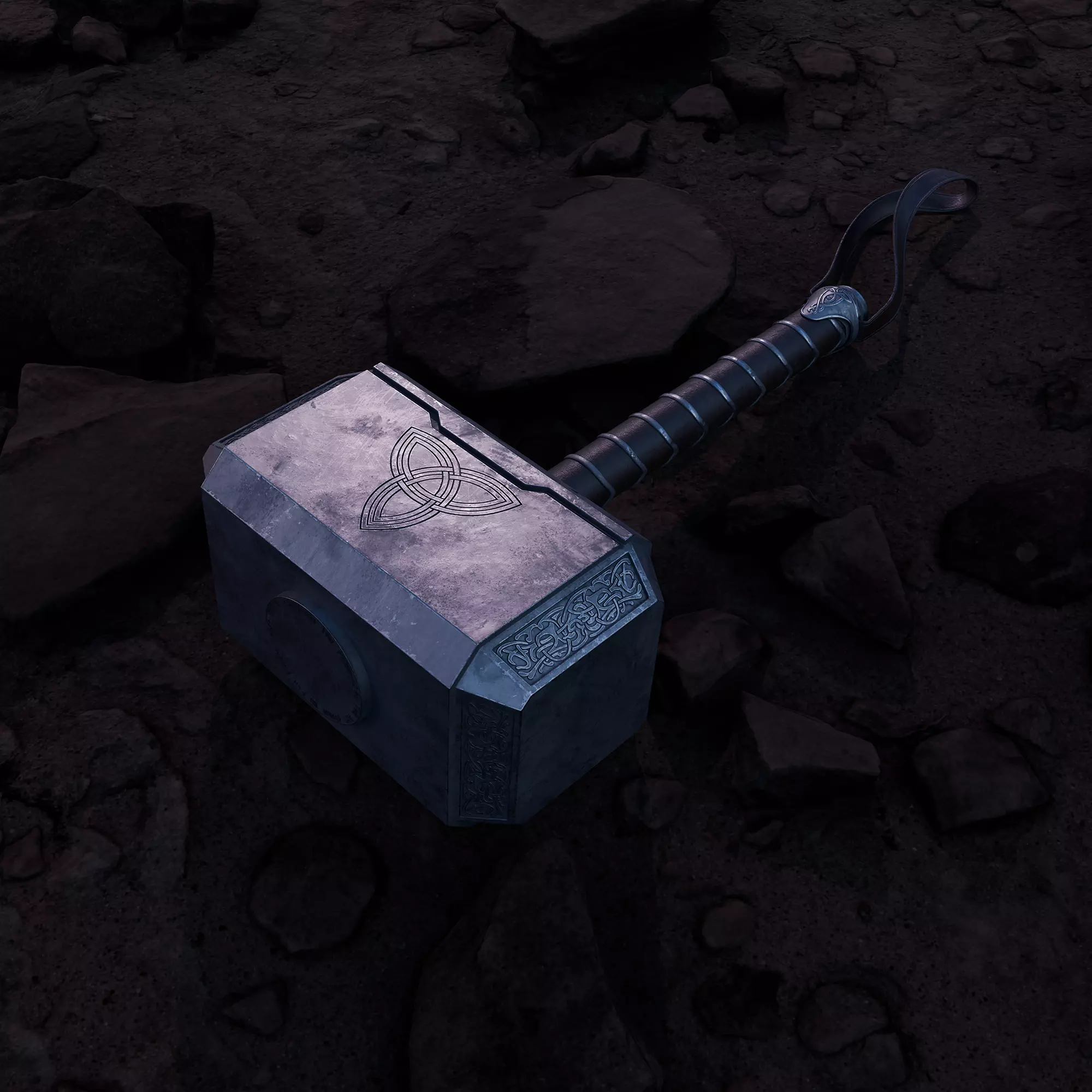 Mjolnir Hammer 3D model_0