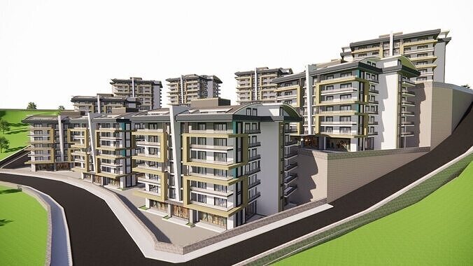 residential complex-Apartment 3D model