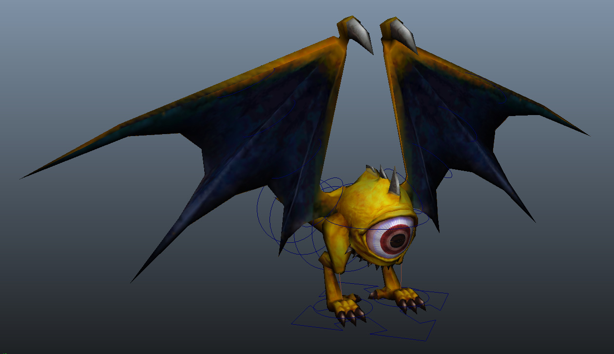 Bat 3D Model Rigged Low-poly 3D model_5