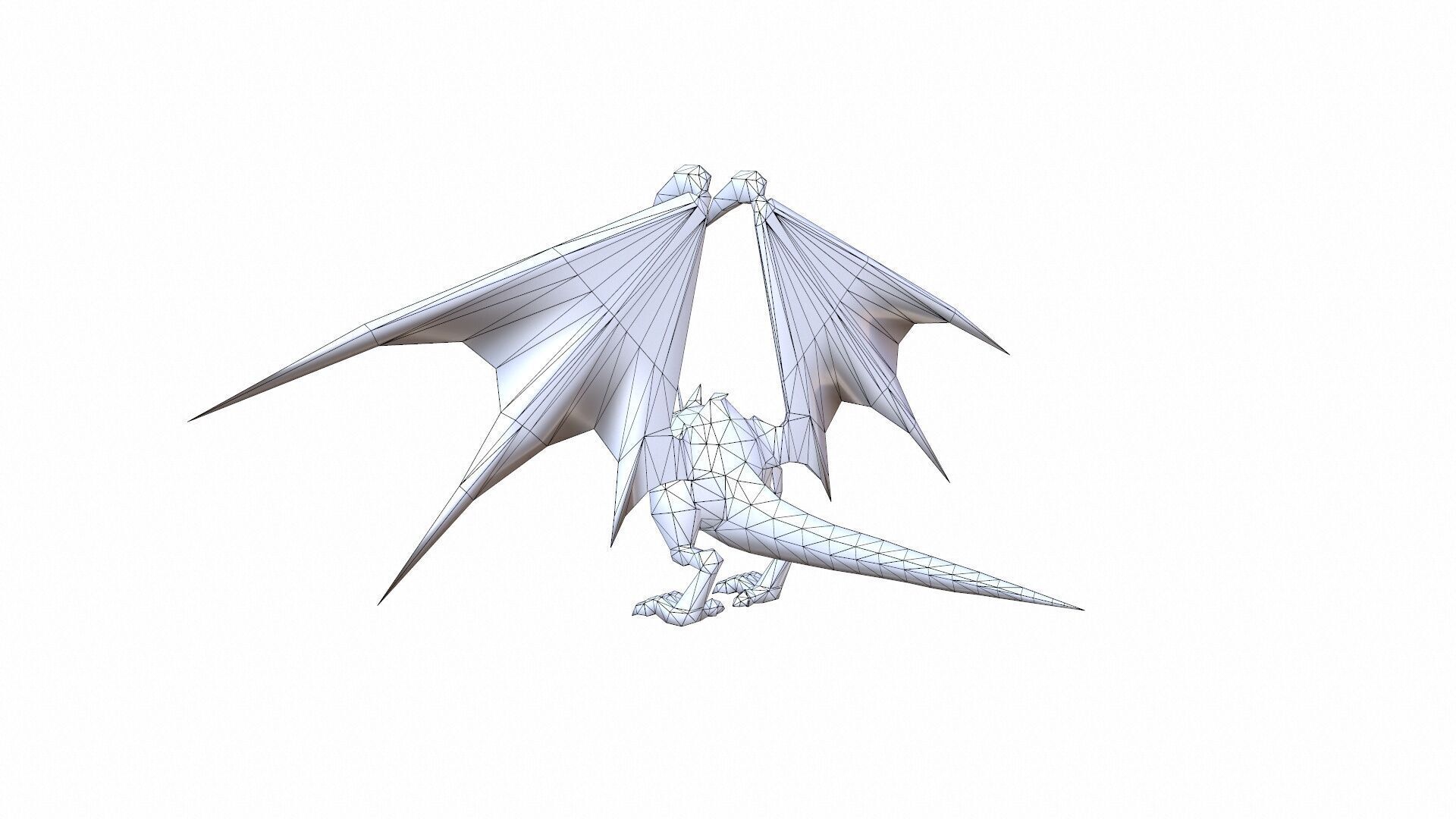 Bat 3D Model Rigged Low-poly 3D model_7