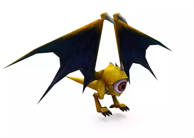 Bat 3D Model Rigged