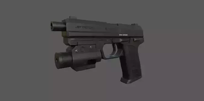 Handgun - USP Glock Game Model for games Low-poly 3D model