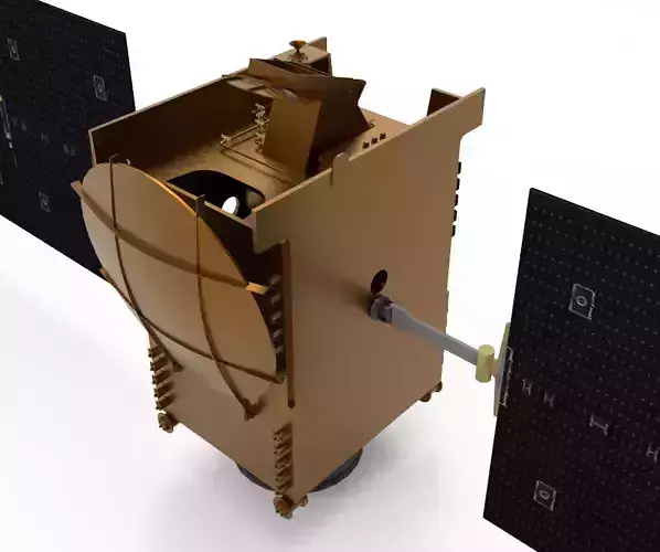 GSAT Chandrayaan Stack Low-poly 3D model