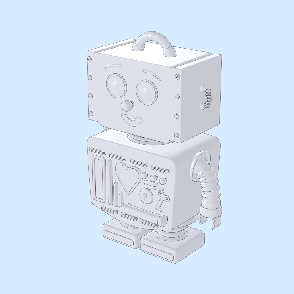  Toy Robot 3D model_4