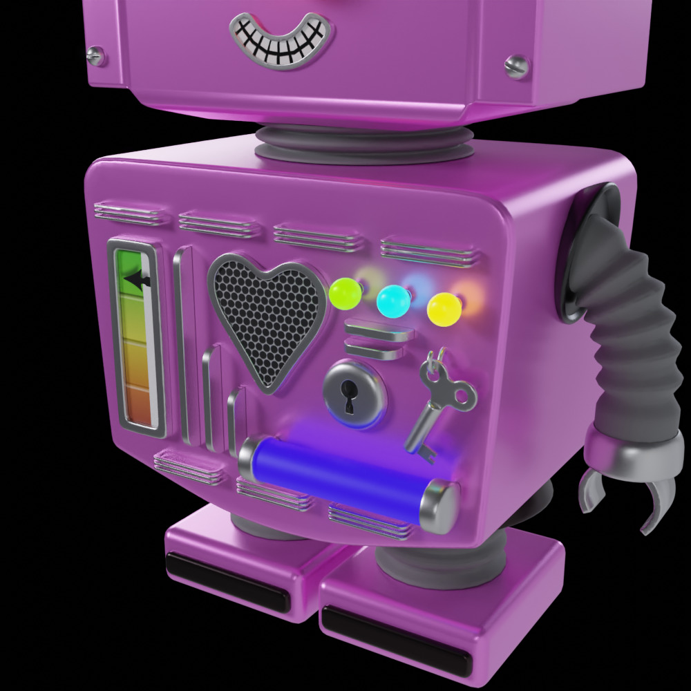  Toy Robot 3D model_3