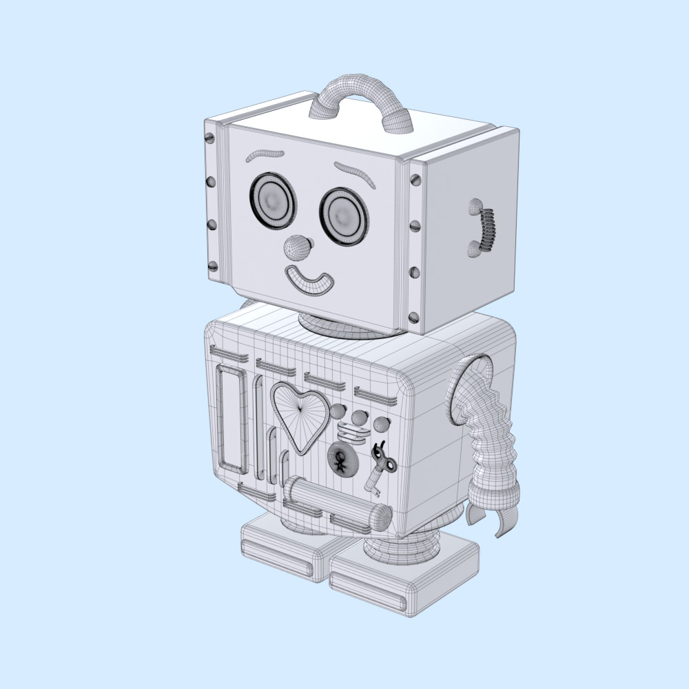  Toy Robot 3D model_5