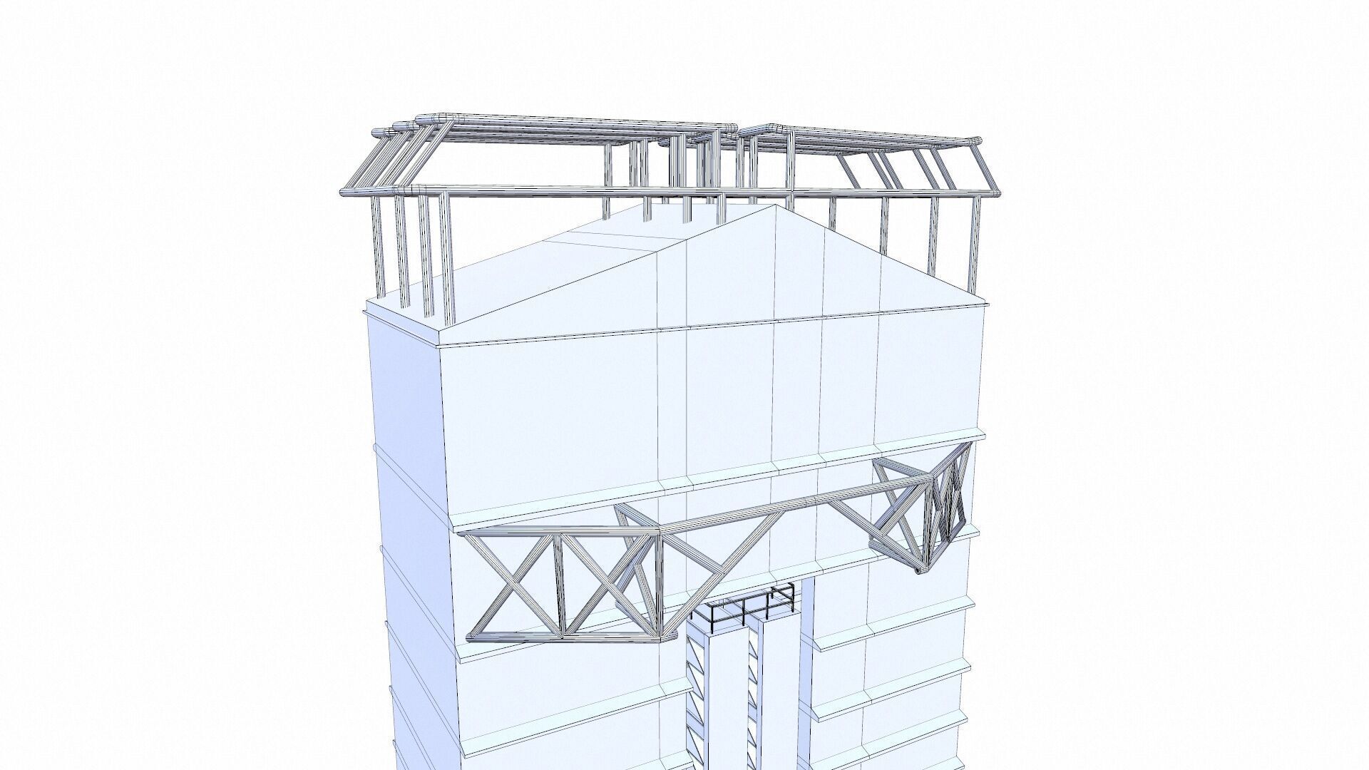 Launch pad Low-poly 3D model_15