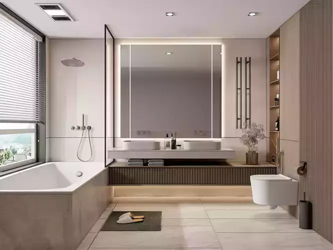 Bathroom 100  3D model