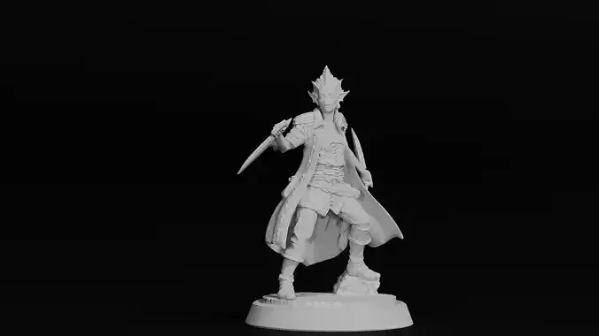 Half Sahuagin Pirate 3D print model