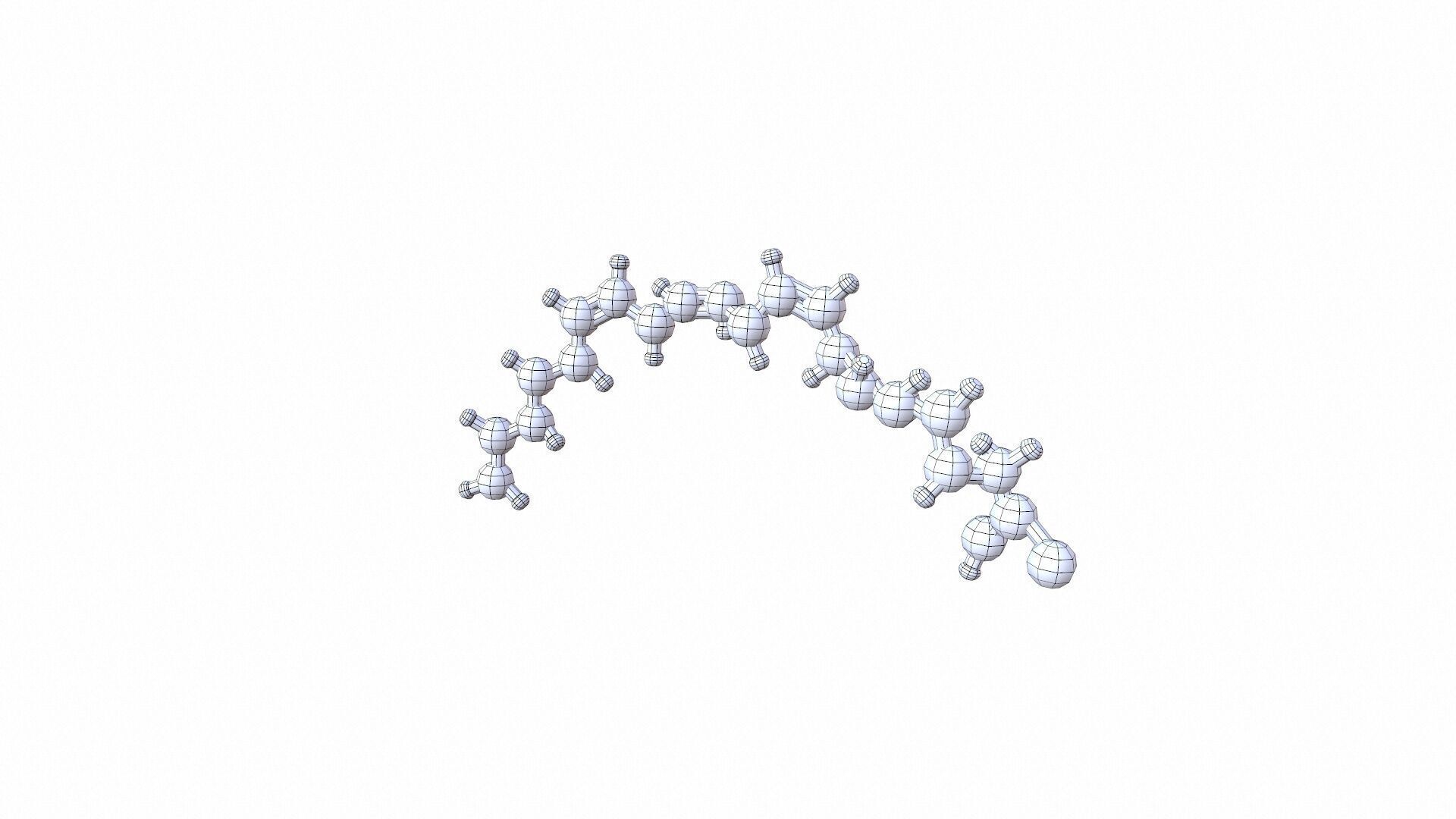 Molecular Low-poly 3D model_7