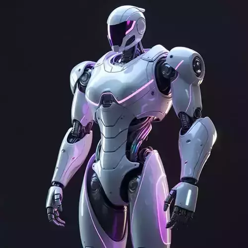 sci fi robo Low-poly 3D model sci fi robo Low-poly 3D model