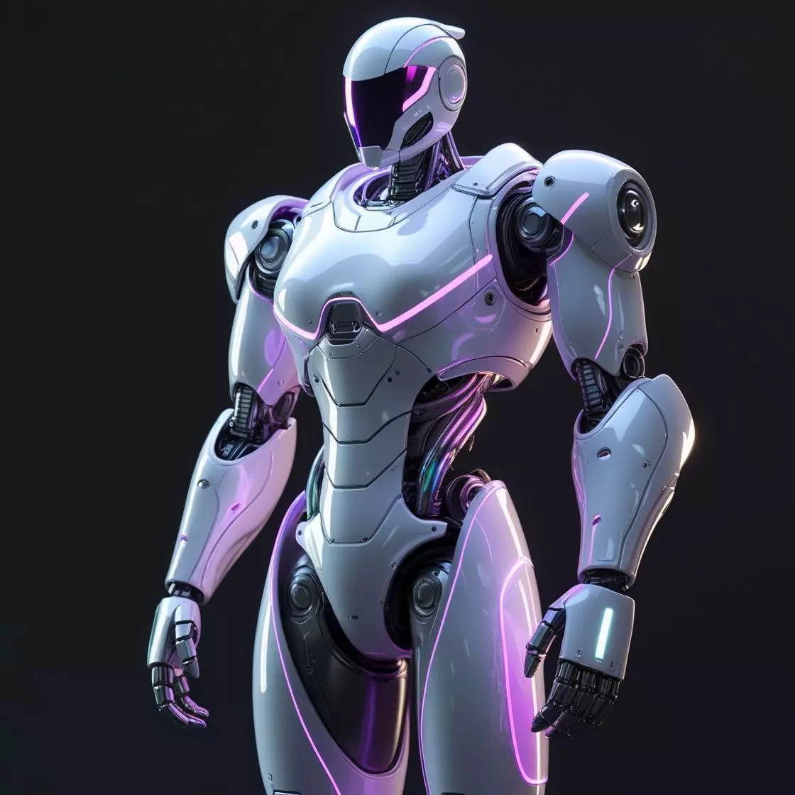 sci fi robo Low-poly 3D model_0