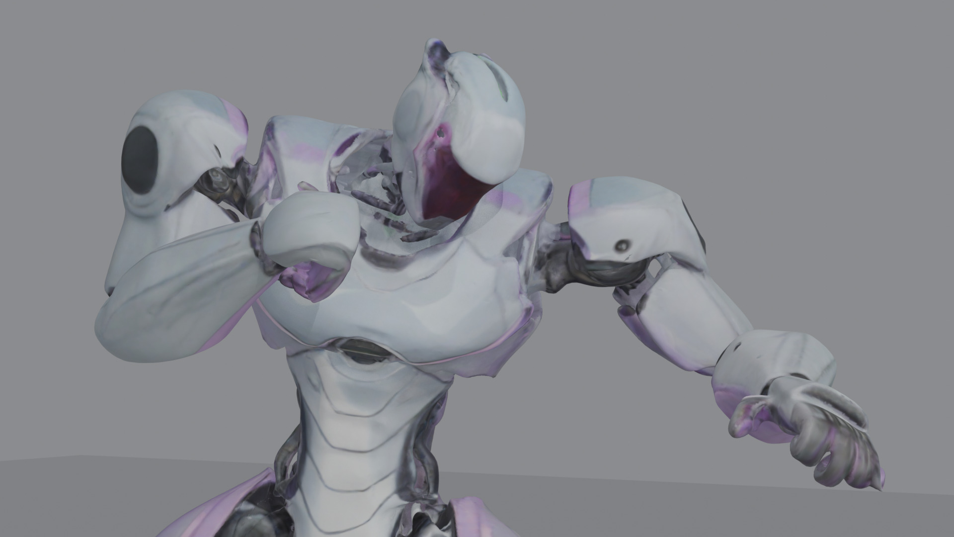 sci fi robo Low-poly 3D model_3